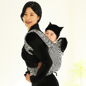 디망디 일리 아기띠 - 하운드투스 (신생아~15kg까지/슬링/어부바 포대기/호피 아기띠)